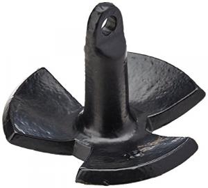 Seasense 50074544 River Anchor 15lb Blk Vinyl Coatd