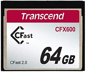 TS64GCFX600 | Transcend 64GB CFast 2.0 SATA III MLC Memory