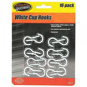 Sterling HS111 White Cup Hooks