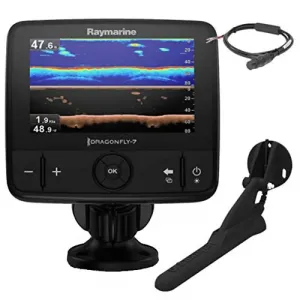 Raymarine E70320 Dragonfly 7 Pro Wtransom Mount Transducer - No Chart