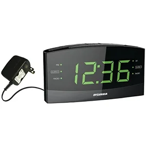 Sylvania SCR1989BT Bluetooth Alarm Clock Radio with LED