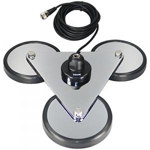 Tram 2692 5 Tri-magnet Cb Antenna Mount With Rubber Boots  18ft Rg58au