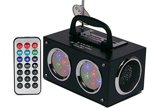 Sykik SP2012BT Mini Bluetooth Boom Box With Dancing Light Show