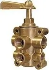 Groco FV-65038 6-port Npt Bronze Fuel Valve 12