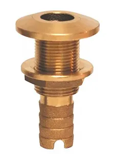 Groco HTH-625 Bronze Hose Barb Thru-hull Fitting - 58