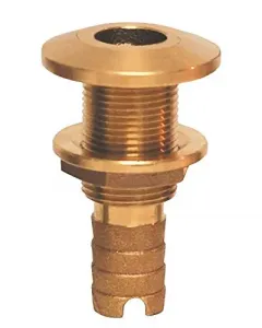 Groco HTH-1125 Bronze Hose Barb Thru-hull Fitting - 1-18