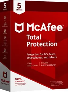 Mcafee MTP00ENR5RAA Total Protection 5device