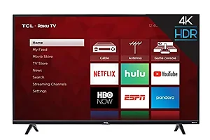43S425 | Tcl 43 Inch 4K HDR Smart Roku TV with WiFi