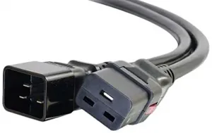 C2g 10363 1ft Locking C19 To C20 15a 250v Power Cord Black