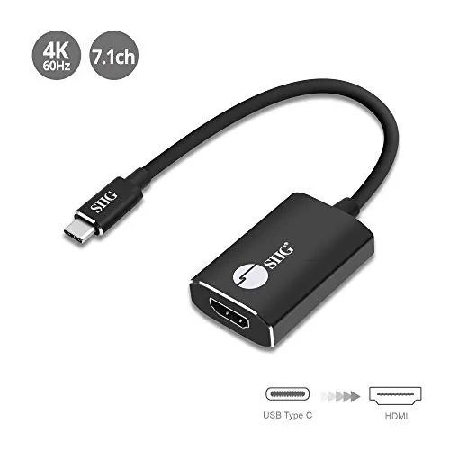 Siig CB-TC0C12-S1 Usb Type-c To Hdmi Adapter - 4k Resolution Support