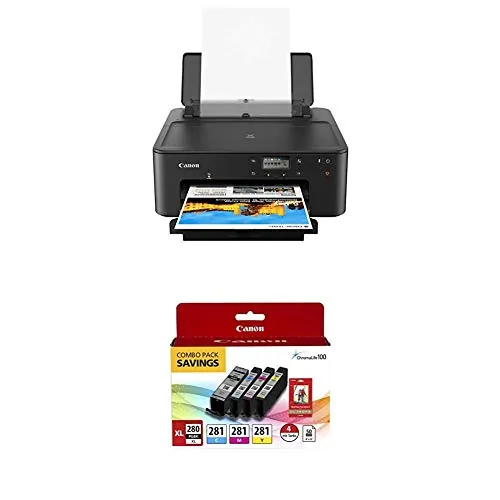 Canon 3109C002 Pixma Ts702 Desktop Wireless Inkjet Printer - Color - 4