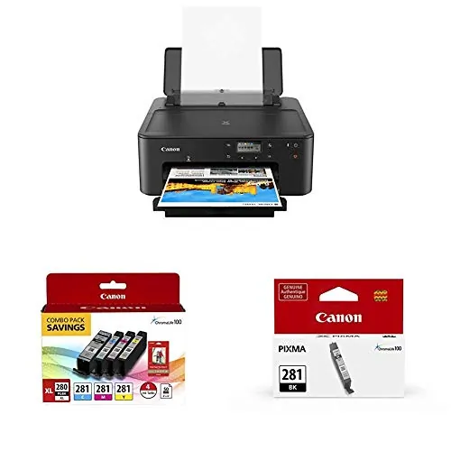 Canon 3109C002 Pixma Ts702 Desktop Wireless Inkjet Printer - Color - 4