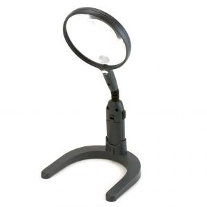 Carson GN55 4.3 Inch Hands Free Magnifier 2x Led Lighted Detach 2-in-1