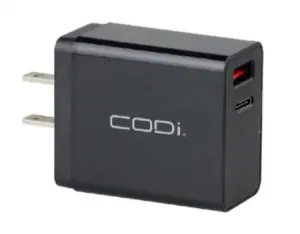 Codi A01050 Wall Charger W Usb-cusb-a