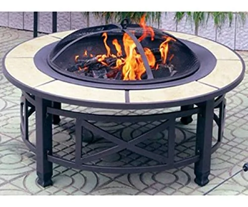 Gardman 400340 Fire Pit Rnd Tile 31.7x19.7'