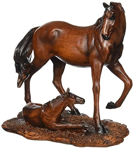 Accent 10017220 Mother And Foal Horse Statue