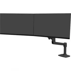 Ergotron 45-489-224 Lx Dual Monitor Desk Arm - Matte Black