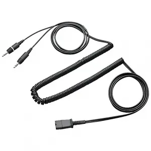 Poly 2895901 Plantronics Pl-28959-01 Cable, Qd To 2 3.5mm Plugs