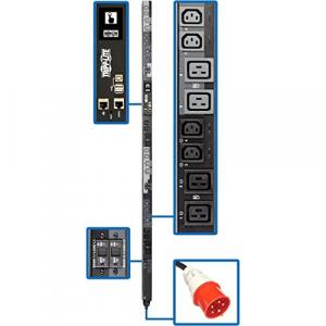 Tripp PDU3XEVSR6G30A 17.3kw 3-phase Switched Pdu - 12 C13  12 C19 Outl