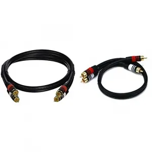 Monoprice 2869 Rca2 Plug2 Rca Plug Mm Cable 3ft