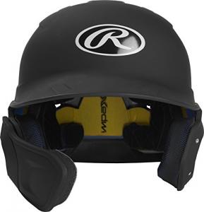 Rawlings MACHEXTL-B7-SR Mach Ext Batting Helmet-black-sr-lh