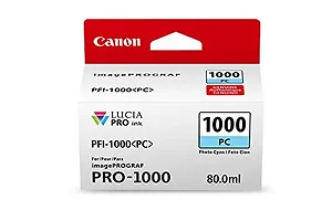 0550C002 | Canon PFI-1000 Photo Cyan Ink Tank - 80ml
