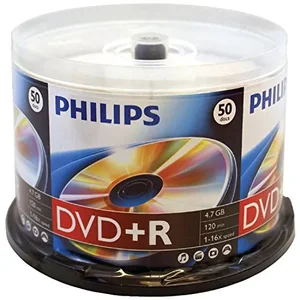 RA34405 | Philips 16x DVD+Rs - 50-Count Cake Box Spindle