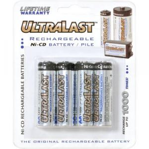 Ultralast ULN4AASL Aa Rechargeable Nicd Batteries For Solar Lights44; 