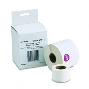 Sanford 30911 Label Dymo Name Badge 12-hour