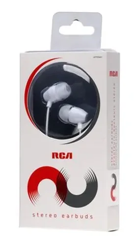 RA26229 | Voxx RCA Noise-Isolating Stereo Earbuds - White