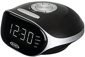 Jensen Jensen Bluetooth Dual Alarm Clock Radio with FM/AM