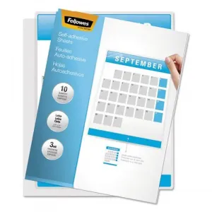 Fellowes RA26834 Self Adhesive Laminating Sheets, Letter, 3mil, 50 Pac