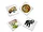 AF334 | Bulk Buys Jungle Adventure Temporary Tattoos - 70