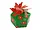 AR025 | Bulk Buys Festive 3-D Poinsettia Gift Boxes - 12