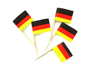AR088 | Bulk Buys Oktoberfest German Flag Food Picks - 144