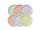 Bulk Buys Colorful Pastel Party Plates - 12 Pack