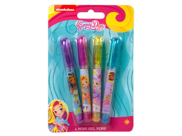 Bulk AF502 Nickelodeon Sunny Day 4 Pack Gel Pens