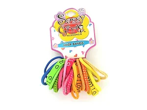 Bulk Buys Colorful Elastic Hair Bands, Pack of 20 for Girls
