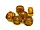 AR715 | Bulk Buys Elegant Gold & Red Foil Glass Drum Beads