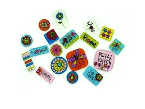 AR760 | Bulk Buys Spring Expressions Acrylic Tiles - 18