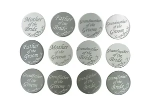 AR832 | Bulk Buys Custom Family Wedding Buttons Set for