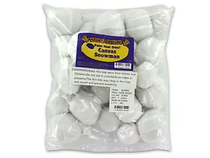 AR856 | Bulk Buys DIY Canvas Snowman Craft Kit - 12 Pack
