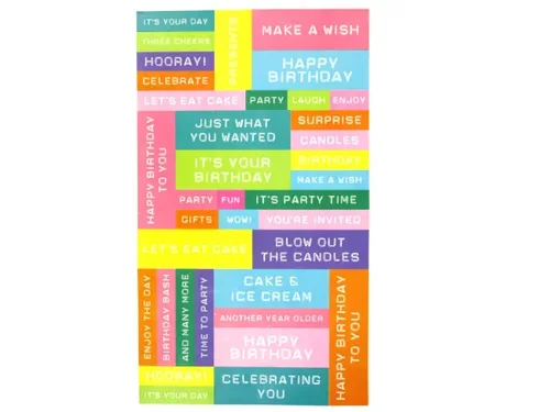 AR890 | Bulk Buys Celebration Word Label Stickers - 111