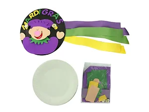 AT155 | Bulk Buys DIY Mardi Gras Tambourine Craft Kit for