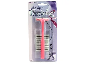 BE254 | Bulk Buys Premium Ladies Disposable Razor with