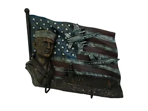 BG198 | Bulk Buys Decorative Navy Wall Plaque - Nautical