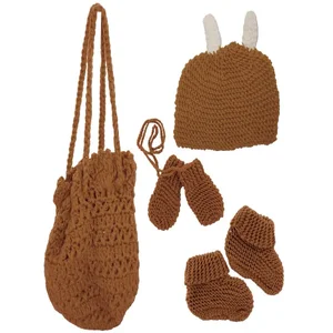 BG233 | Bulk Buys Hand-Knitted Toddler Accessory Set with