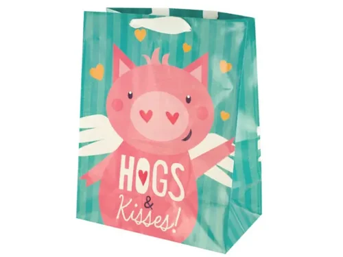 BH442 | Bulk Buys Cute Cupig Hogs & Kisses Valentine Gift