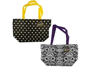 Bulk Buys Stylish Black & White Reusable Shopping Tote Bag