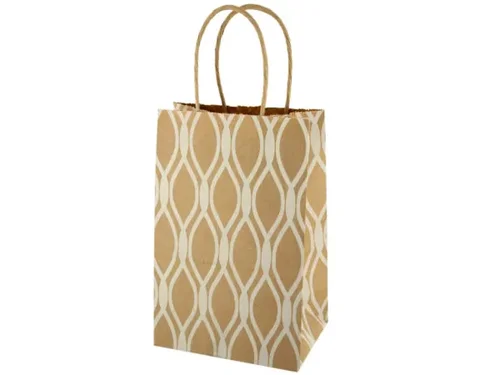 BH458 | Bulk Buys Elegant Small Lattice Craft Gift Bag for